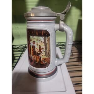 Avon The Building Of America Stein Collection 9” The Blacksmith - Vintage 1985
